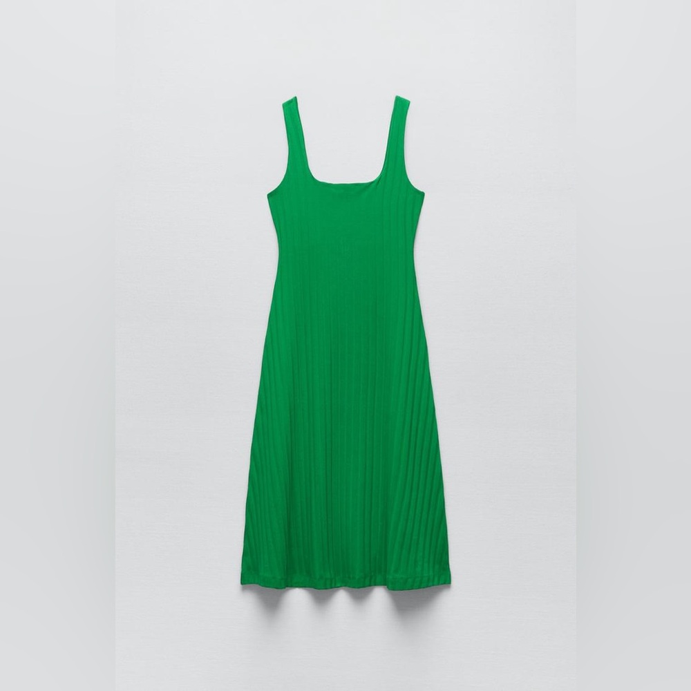 ZARA STRAPPY RIB DRESS